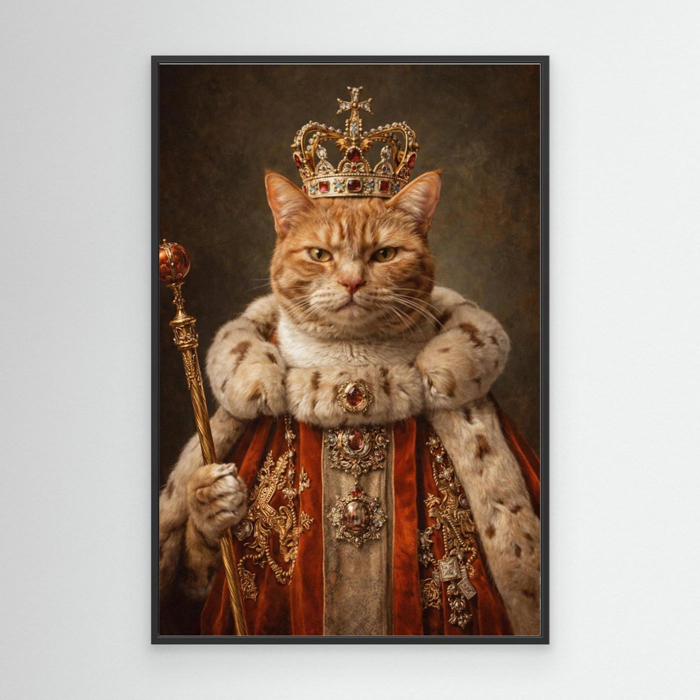 The Supreme King - Personalized Pet Canvas Print