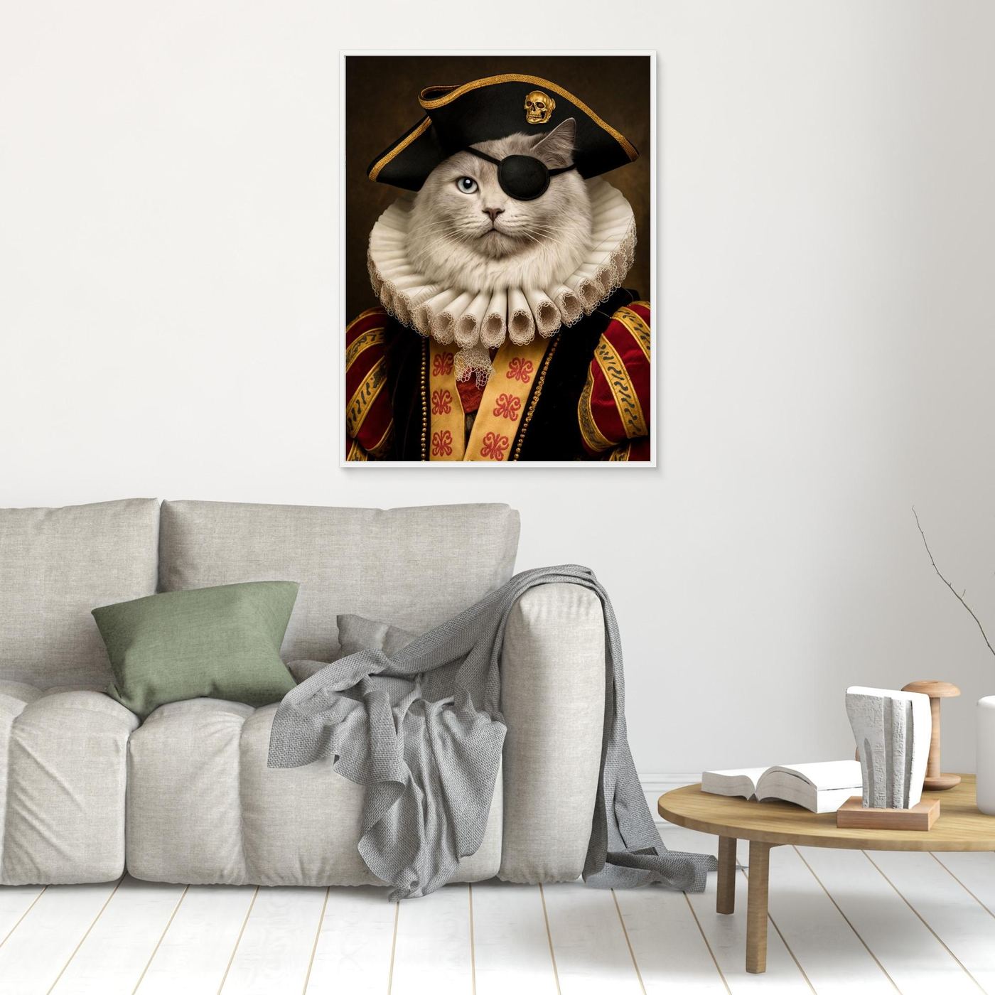 Pirate Captain - Personalized Pet Canvas Print