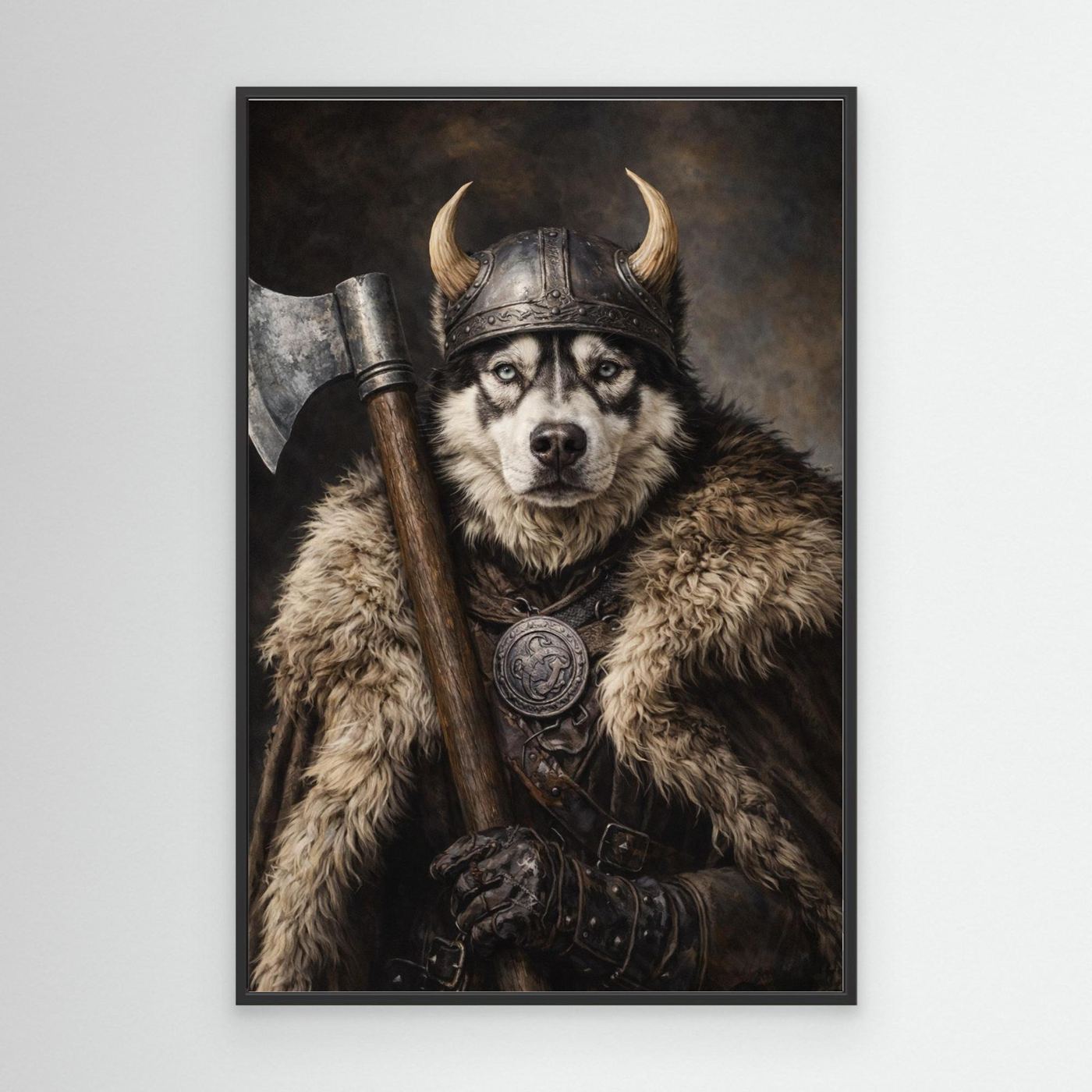 The Viking Warrior - Personalized Pet Canvas Print