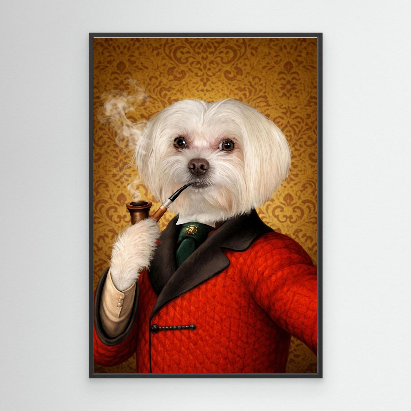 The Distinguished Sir - Personalized Pet Canvas Print
