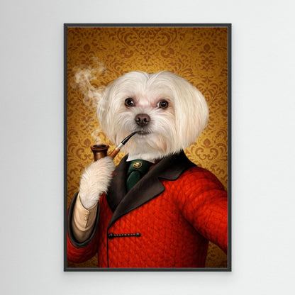 The Distinguished Sir - Personalized Pet Canvas Print