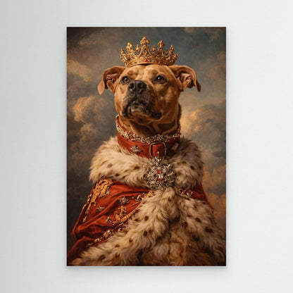 The Crowned Queen - Personalized Pet Canvas Print