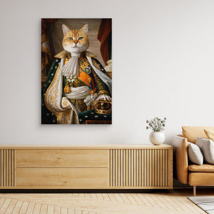 The Imperial King - Personalized Pet Canvas Print