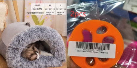 Pet House Bed Soft Plush Cozy Nest