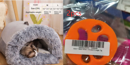 Pet House Bed Soft Plush Cozy Nest