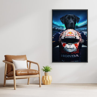 Speed Champion - Personalized Pet Canvas Print