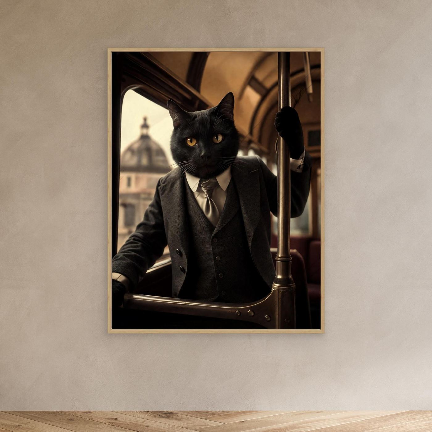 The Distinguished Gentleman – Vintage Cat Pet Portrait Canvas Print