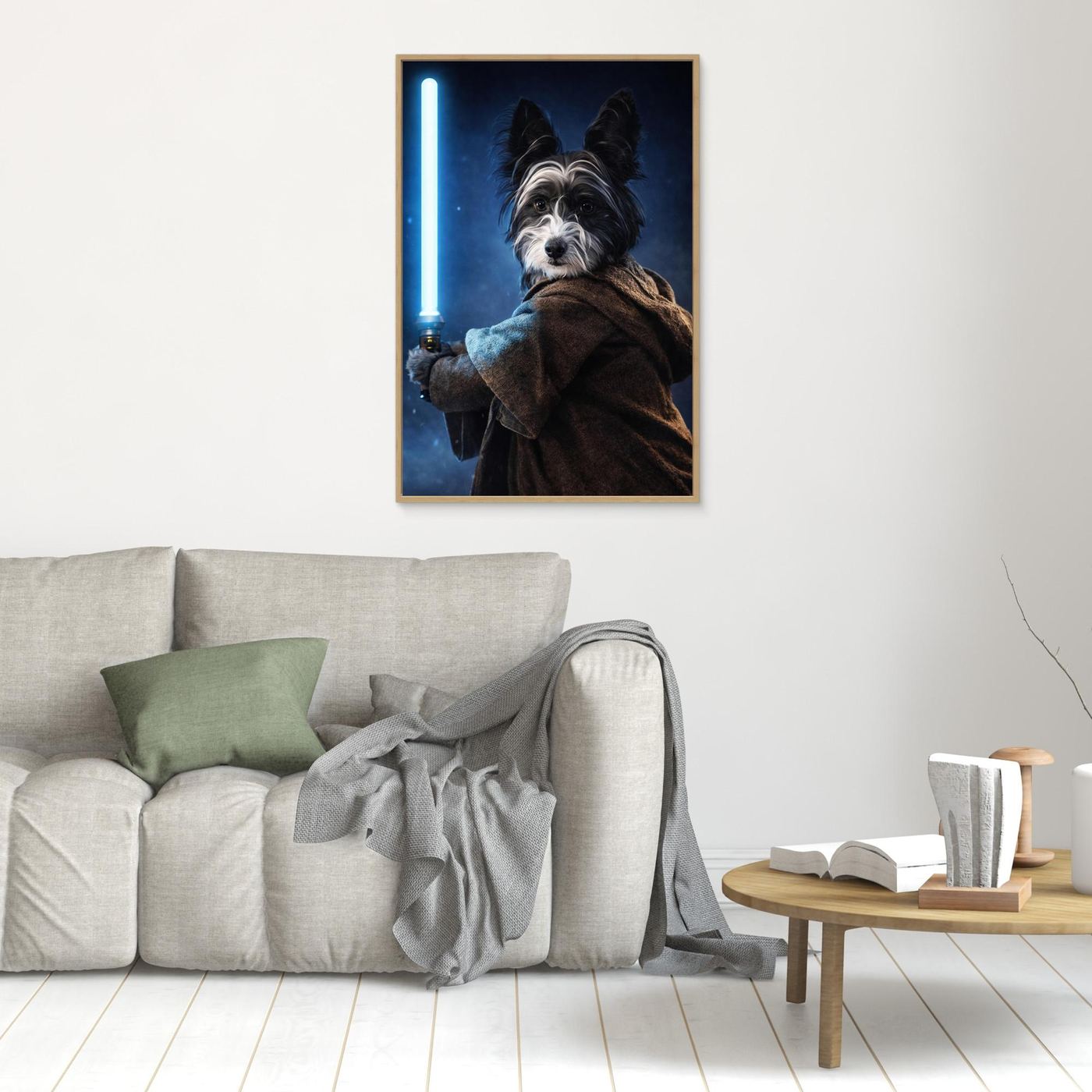 The Cosmic Warrior - Personalized Pet Canvas Print