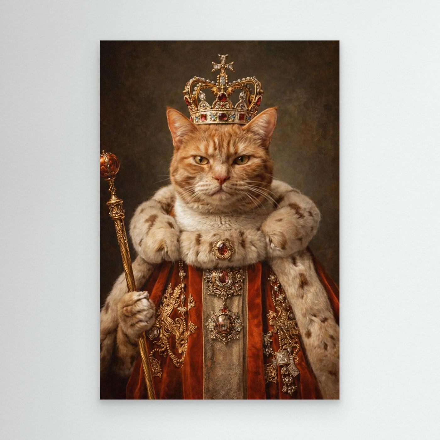 The Supreme King - Personalized Pet Canvas Print