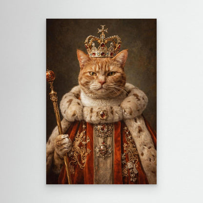 The Supreme King - Personalized Pet Canvas Print