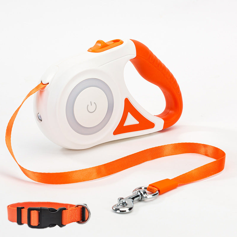Automatic Dog Leash with Spotlight and Collar