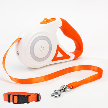 Automatic Dog Leash with Spotlight and Collar