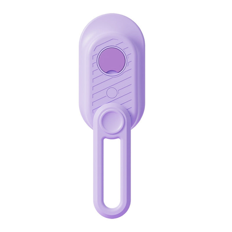 Purple plastic tool on a white background