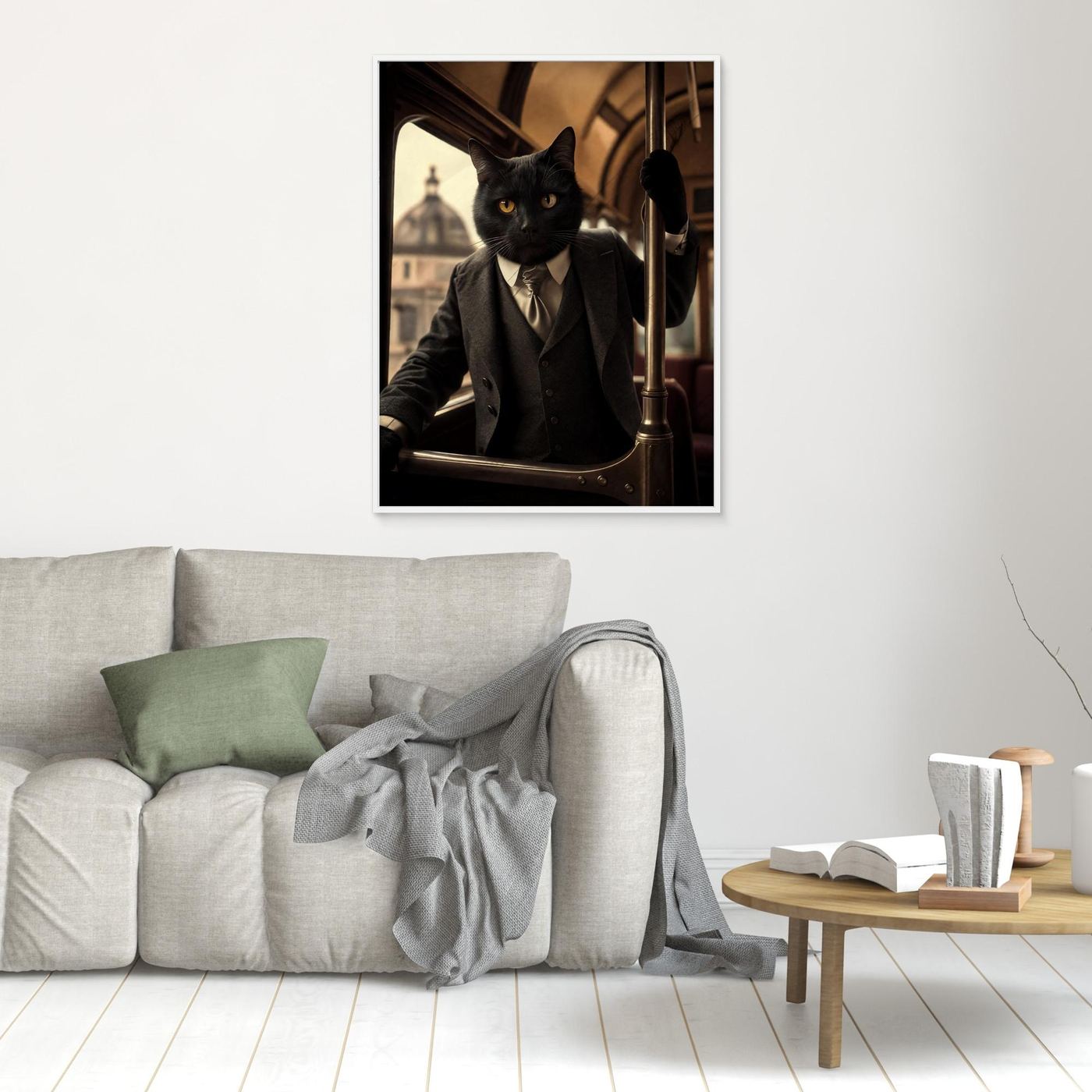 The Distinguished Gentleman – Vintage Cat Pet Portrait Canvas Print