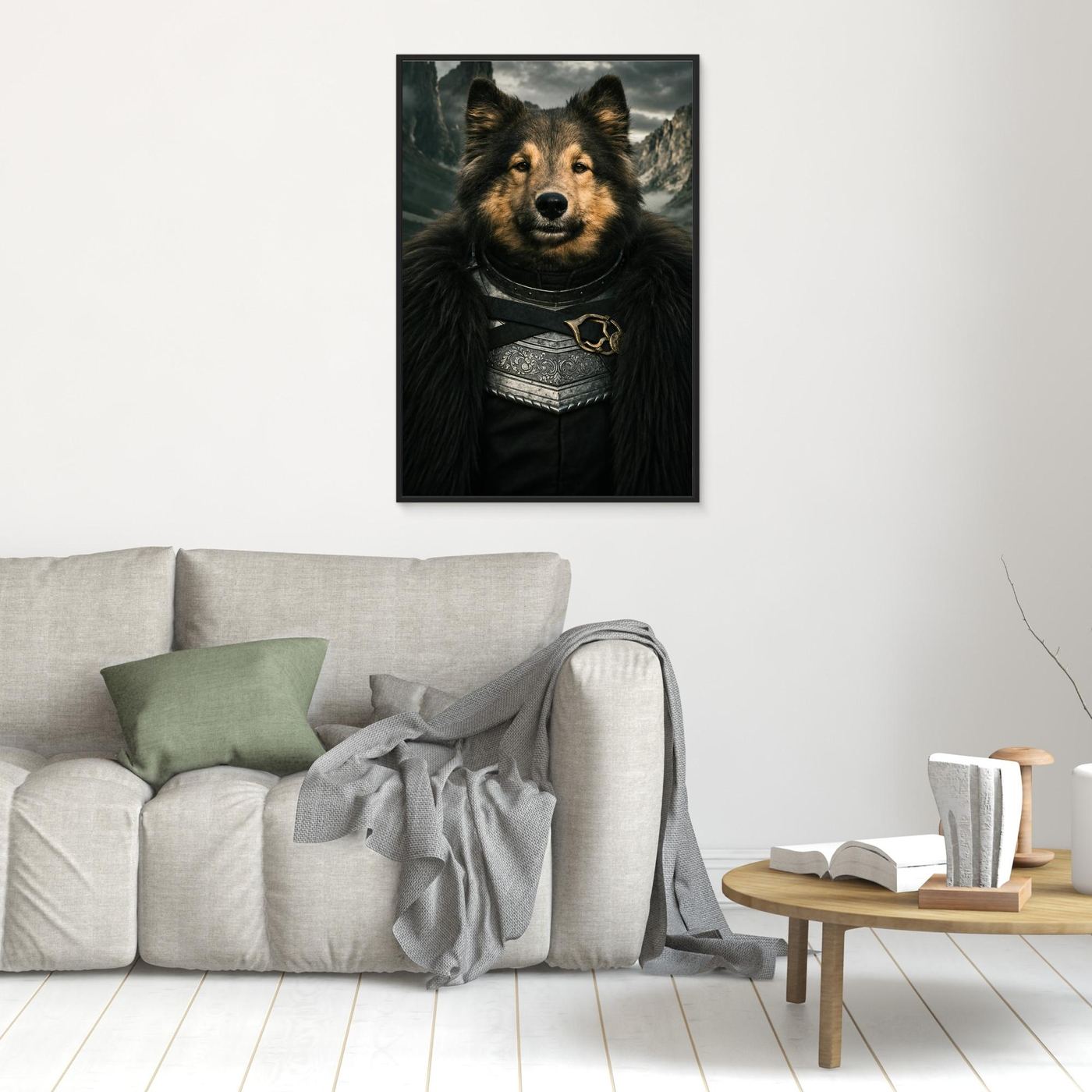 Highland Guardian - Personalized Pet Canvas Print