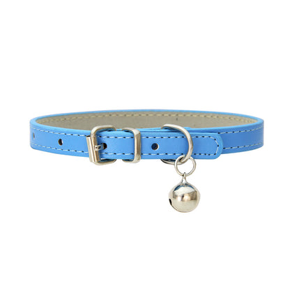 PU Leather Dog Collar Adjustable Stylish Pet Collar