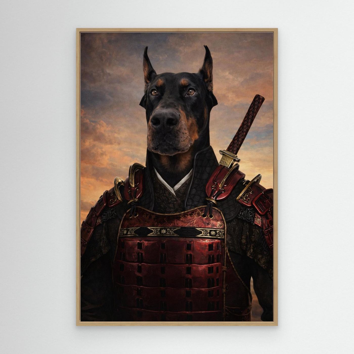 The Shadow Samurai - Personalized Pet Canvas Print