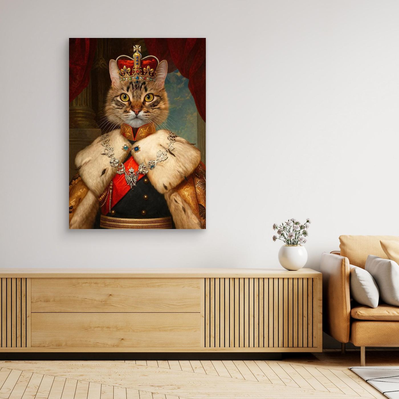 The Majestic Empress - Personalized Pet Canvas Print