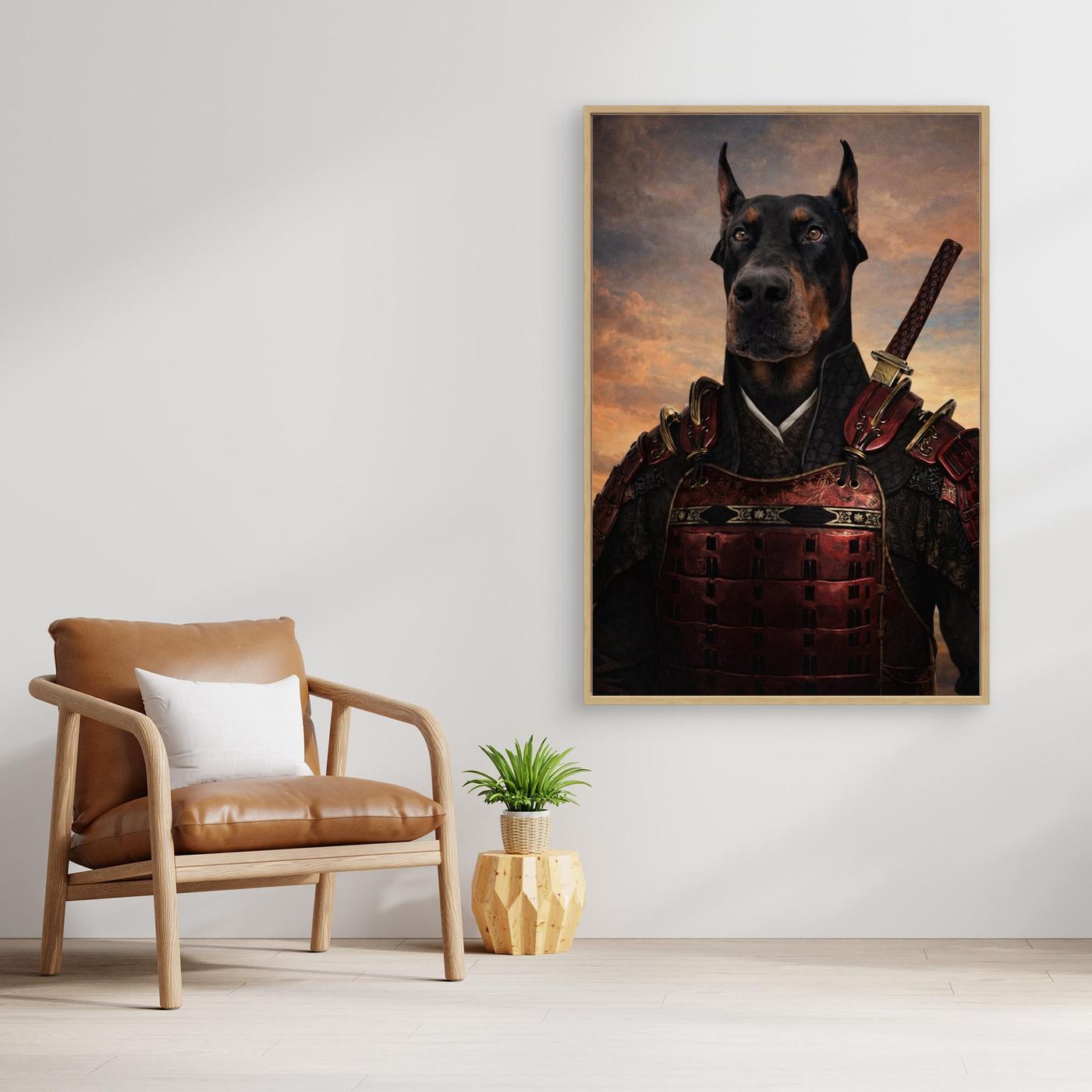 The Shadow Samurai - Personalized Pet Canvas Print
