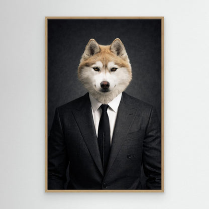 The Businessman | Personalized Pet Canvas Print