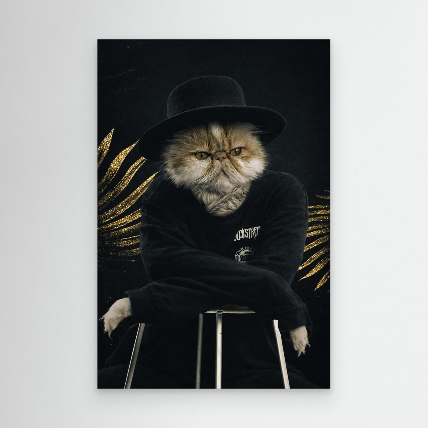 Black Icon - Personalized Pet Canvas Print