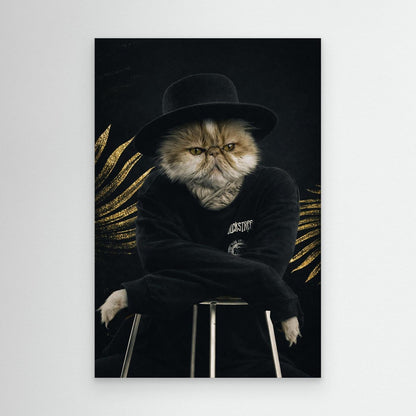 Black Icon - Personalized Pet Canvas Print