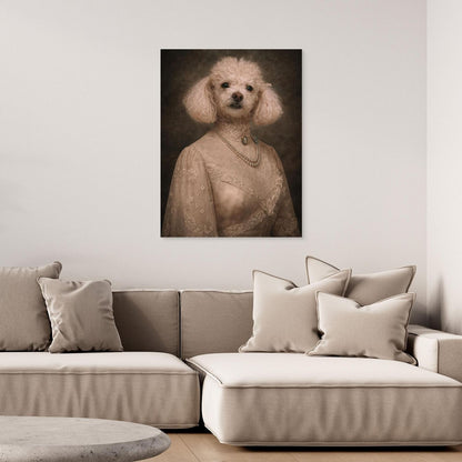 The Victorian Lady - Personalized Pet Canvas Print