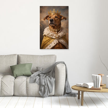 Golden King - Personalized Pet Canvas Print