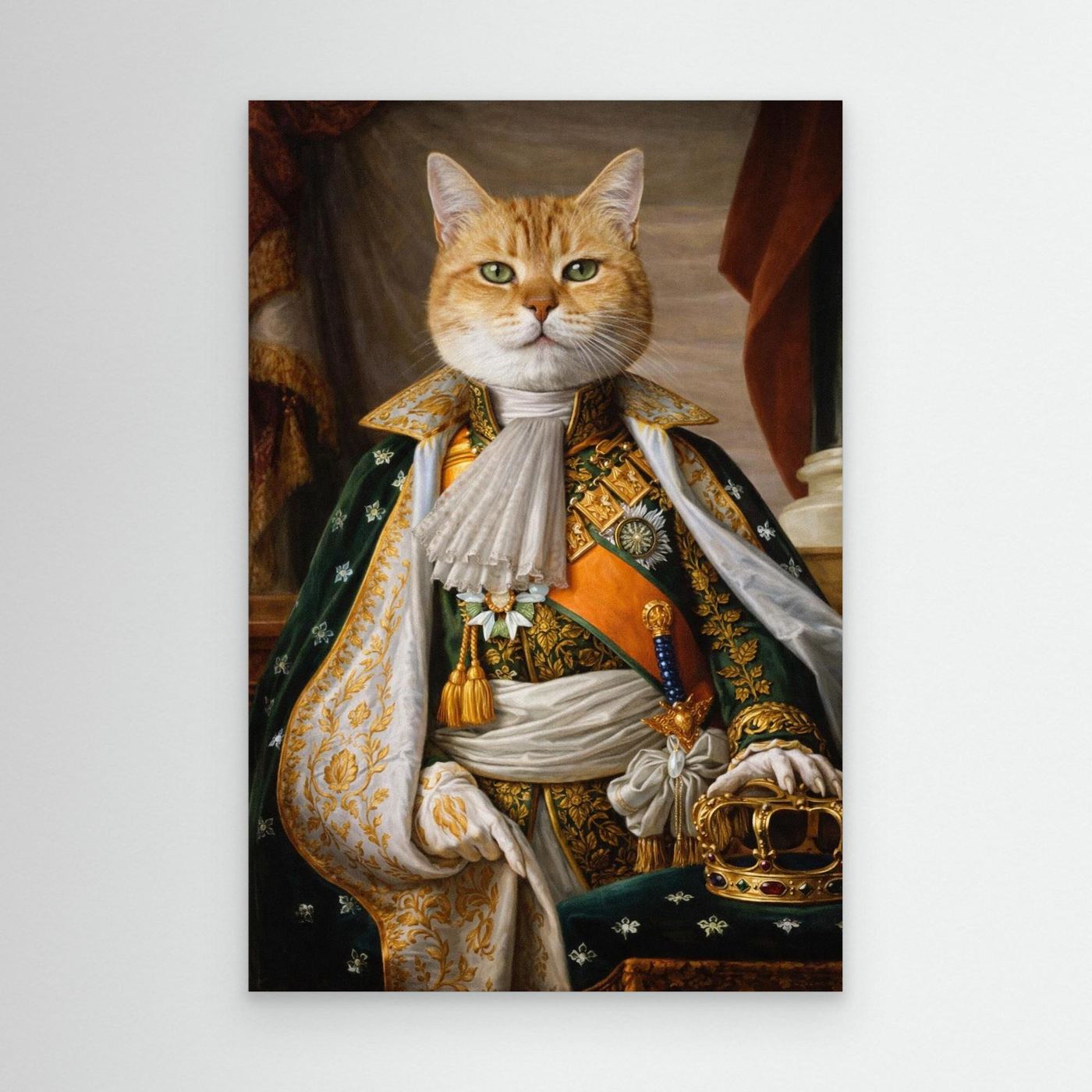 The Imperial King - Personalized Pet Canvas Print
