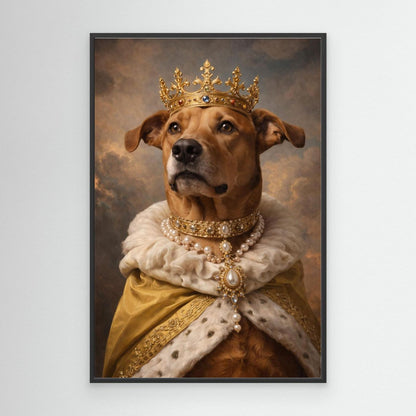 Golden King - Personalized Pet Canvas Print