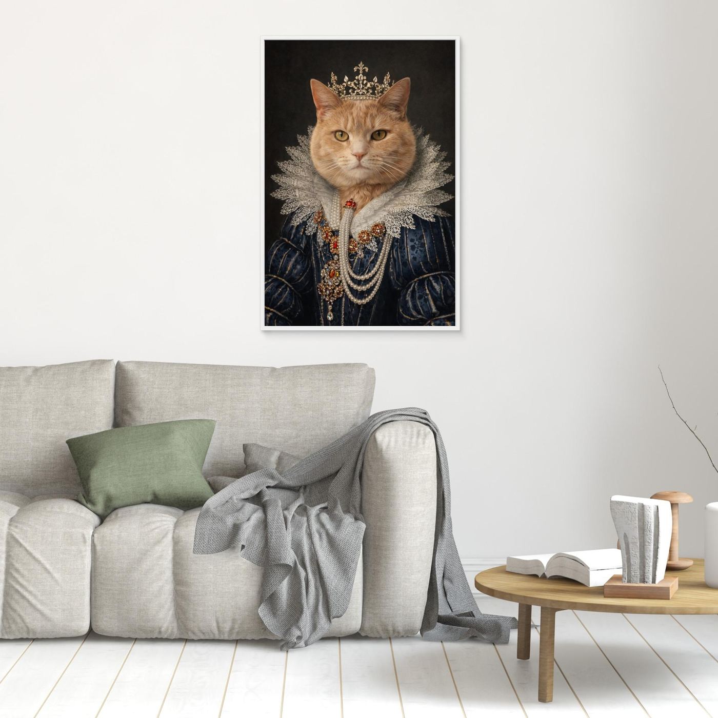 Majestic Queen - Personalized Pet Canvas Print