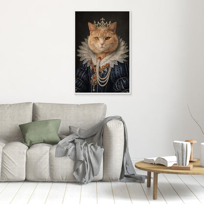 Majestic Queen - Personalized Pet Canvas Print