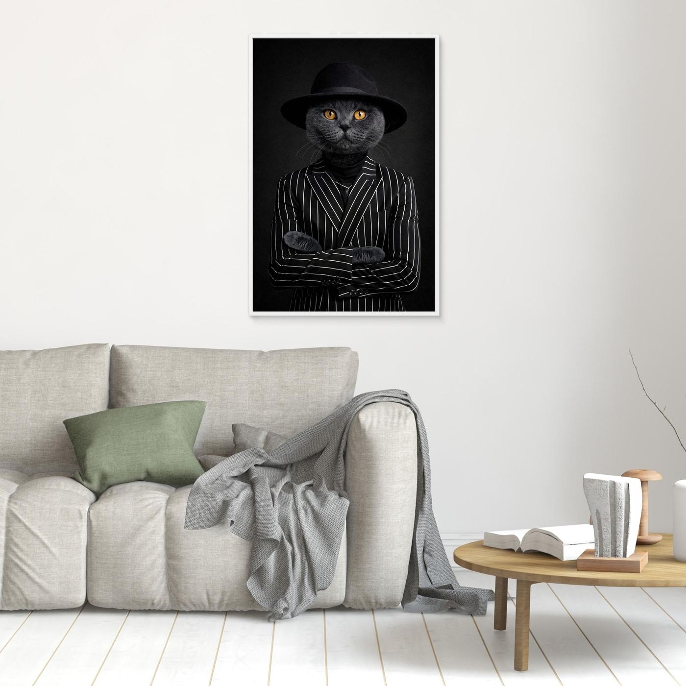 The Crime King - Personalized Pet Canvas Print
