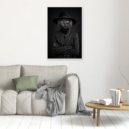 The Crime King - Personalized Pet Canvas Print