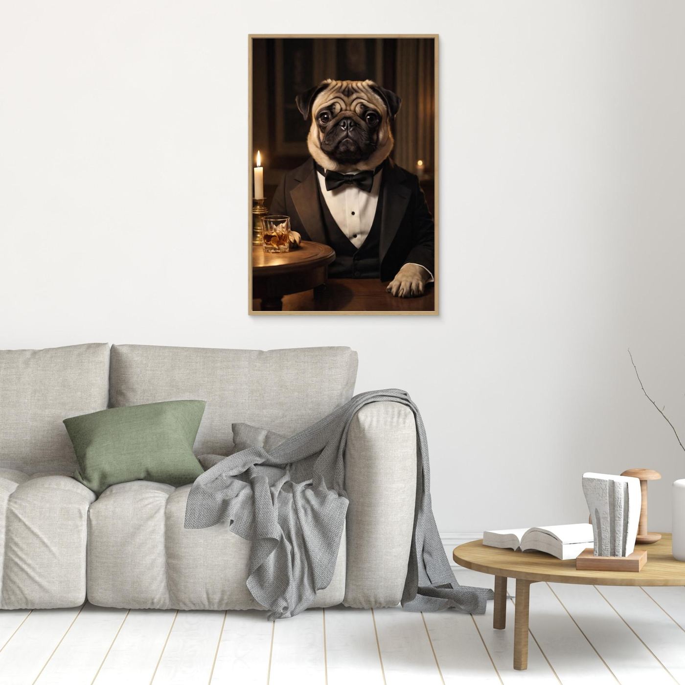 The Noble Evening - Personalized Pet Canvas Print