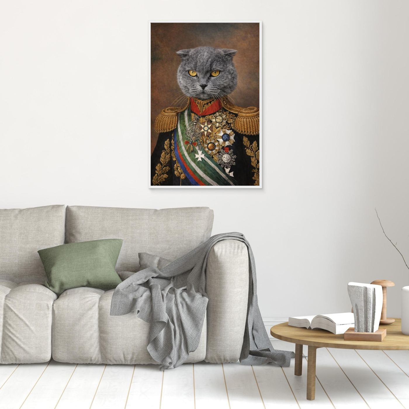 The Grand Commander - Personalized Pet Canvas Print