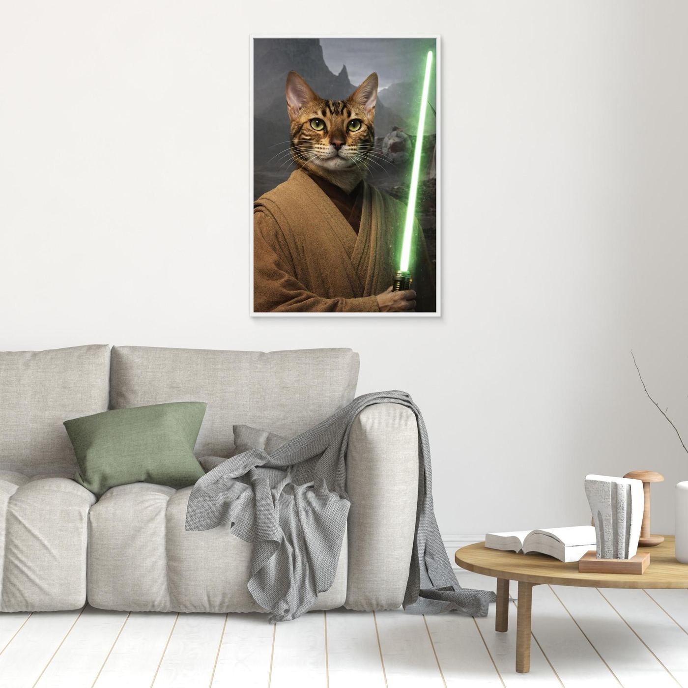 The Young Guardian - Personalized Pet Canvas Print
