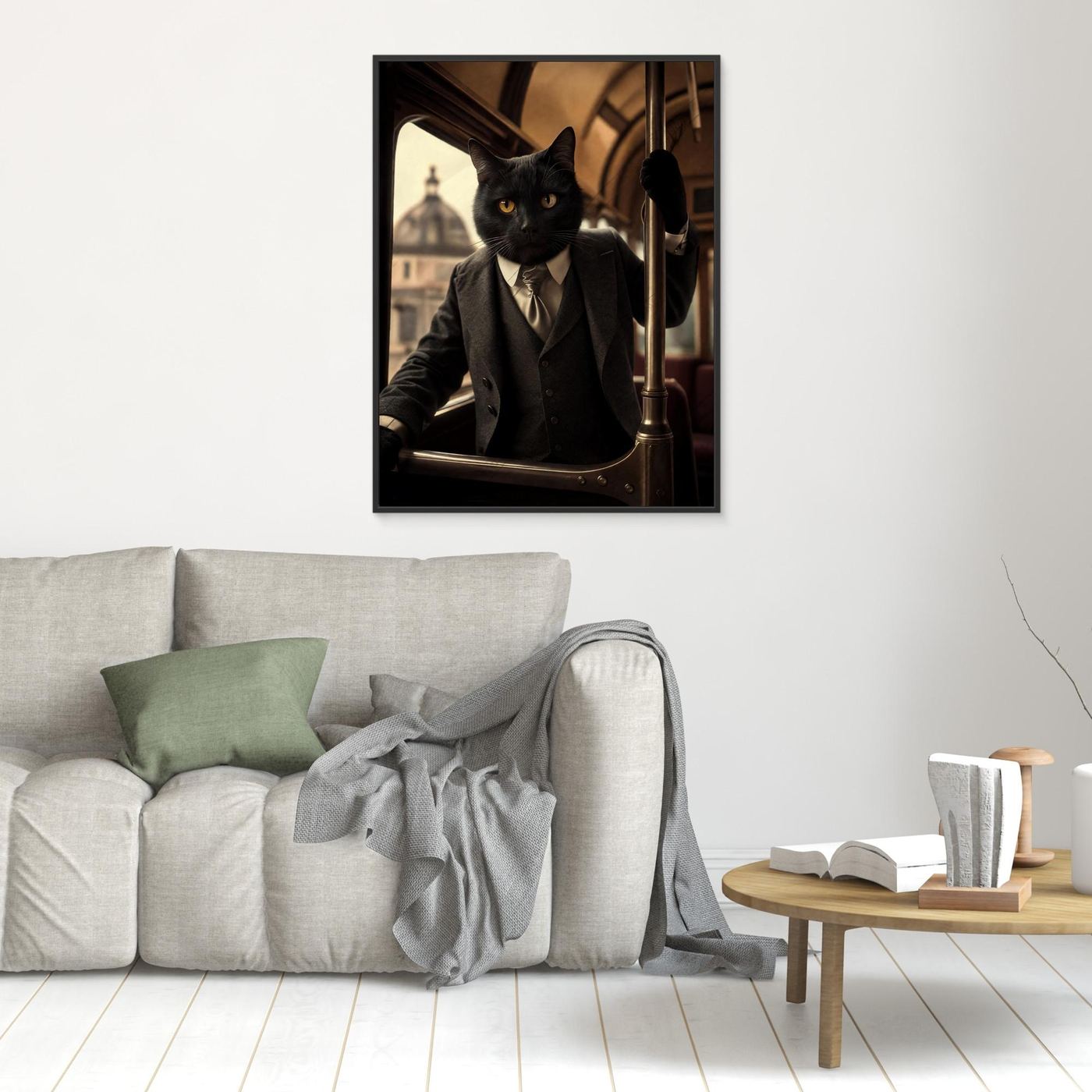 The Distinguished Gentleman – Vintage Cat Pet Portrait Canvas Print