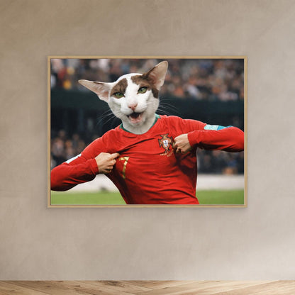 The Goal Scorer - Personalized Pet Canvas Print