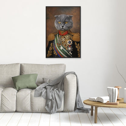 The Grand Commander - Personalized Pet Canvas Print