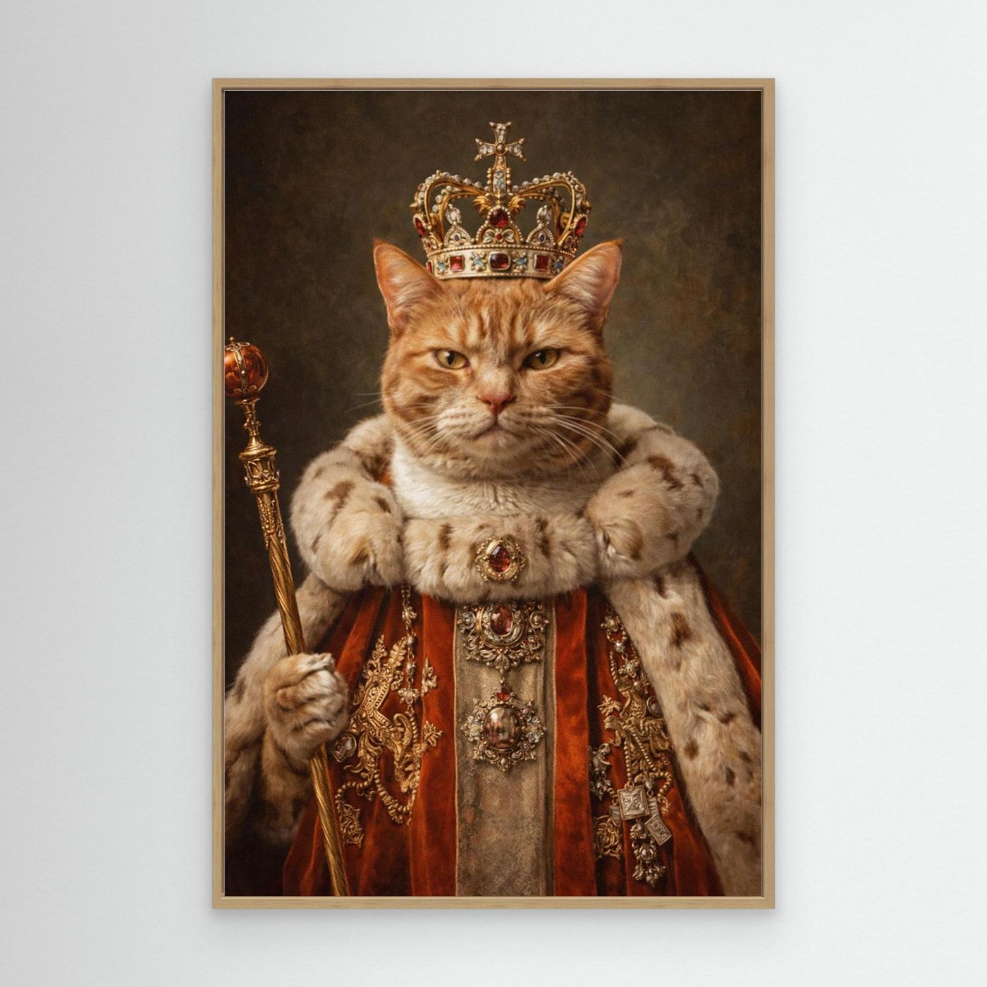 The Supreme King - Personalized Pet Canvas Print
