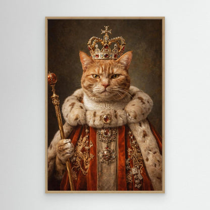The Supreme King - Personalized Pet Canvas Print