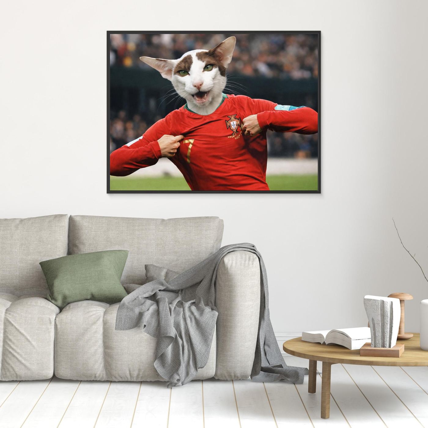 The Goal Scorer - Personalized Pet Canvas Print