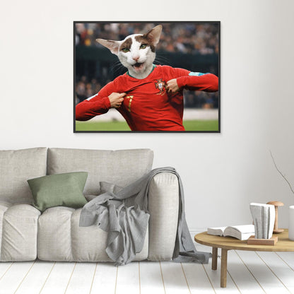 The Goal Scorer - Personalized Pet Canvas Print