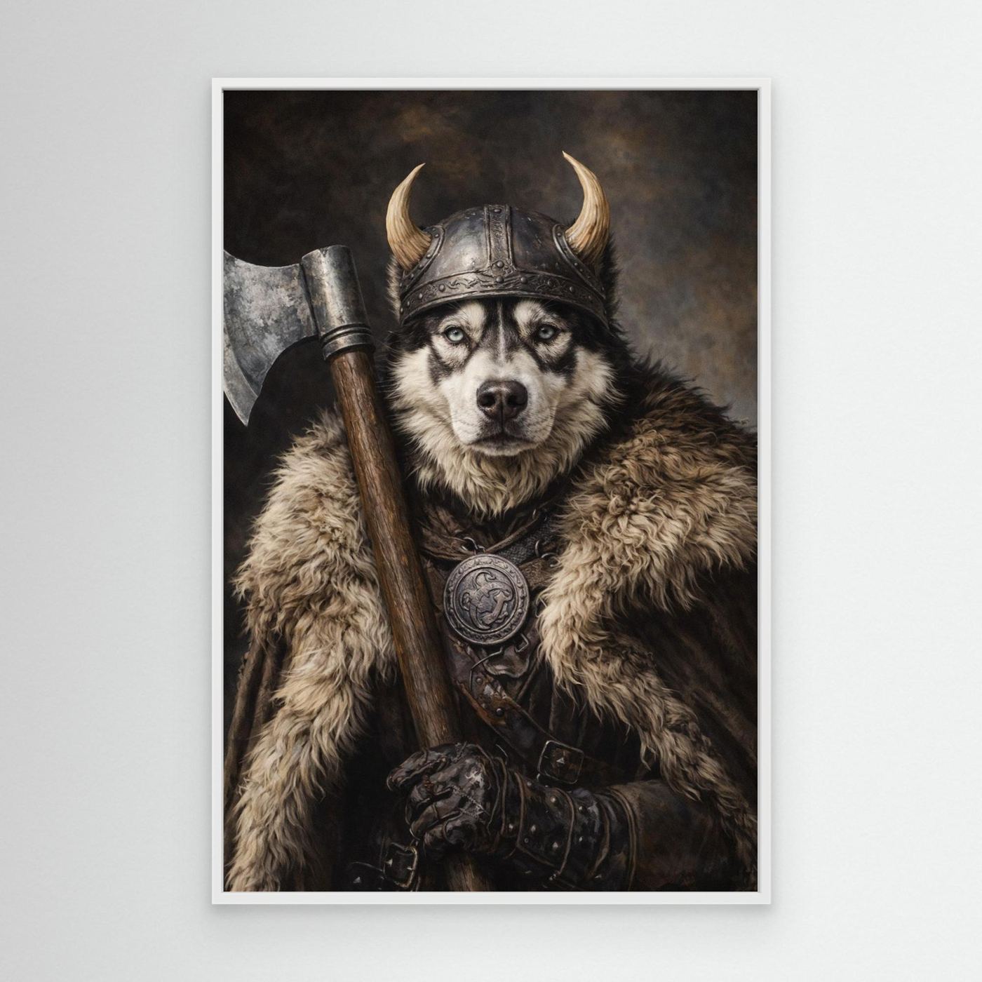 The Viking Warrior - Personalized Pet Canvas Print