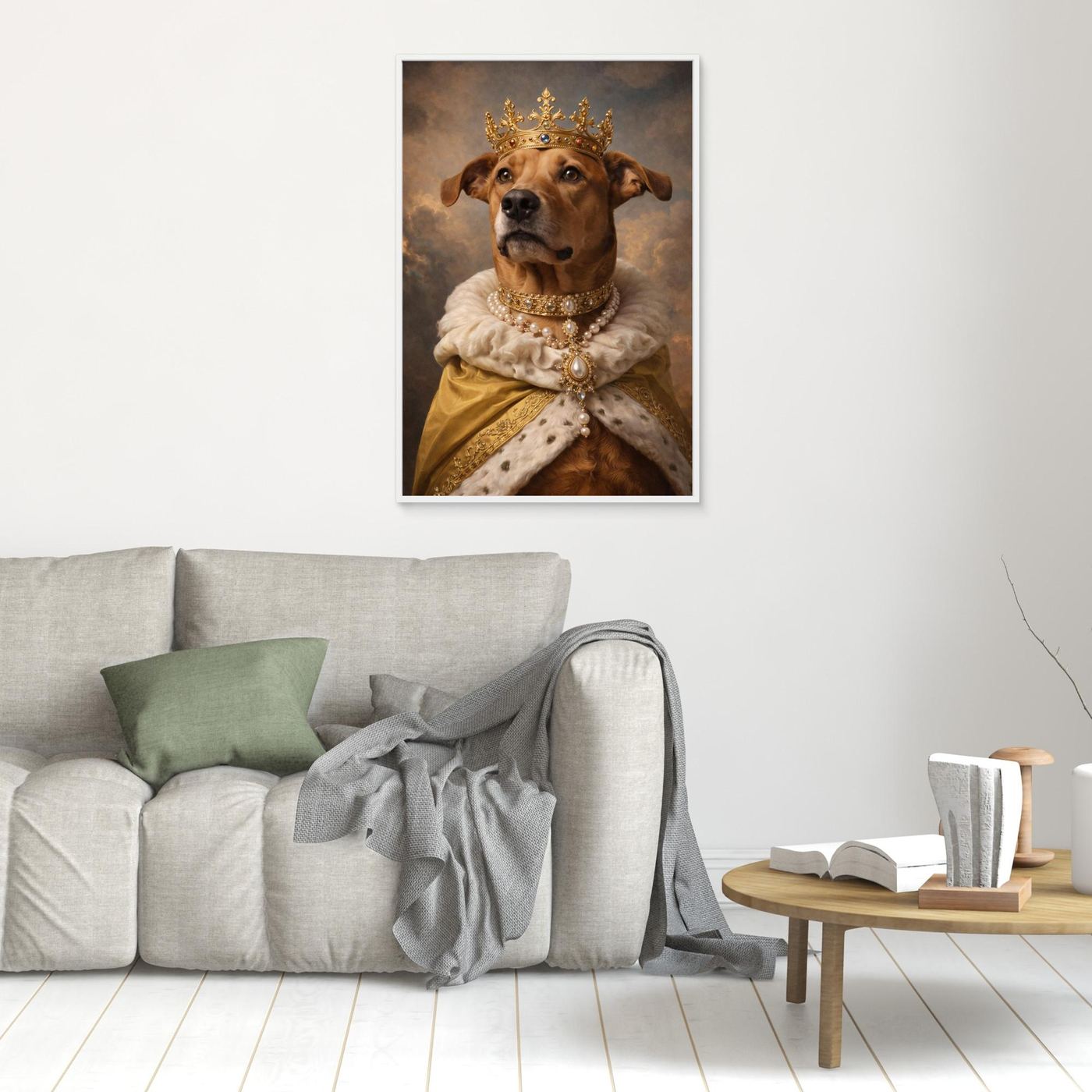 Golden King - Personalized Pet Canvas Print