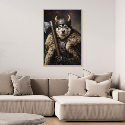 The Viking Warrior - Personalized Pet Canvas Print