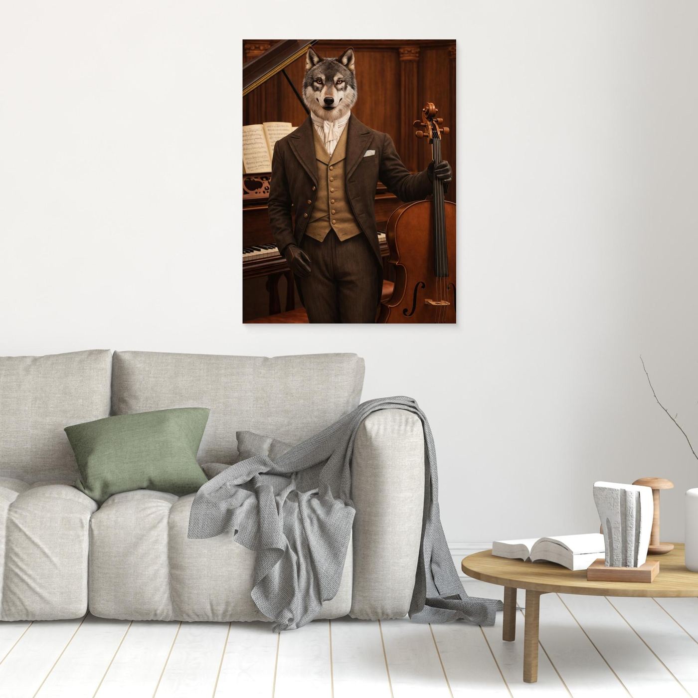 The Distinguished Cellist – Royal Pet Personalized Canvas Print