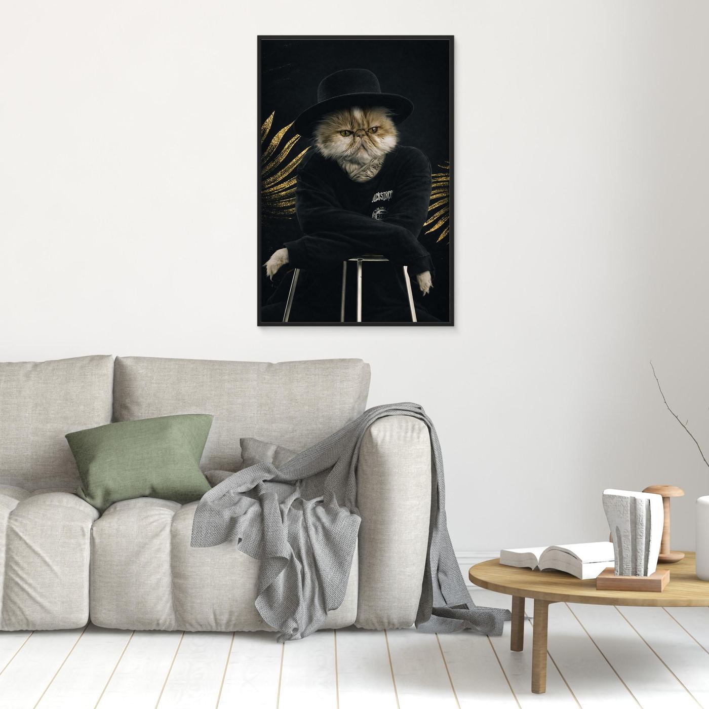 Black Icon - Personalized Pet Canvas Print