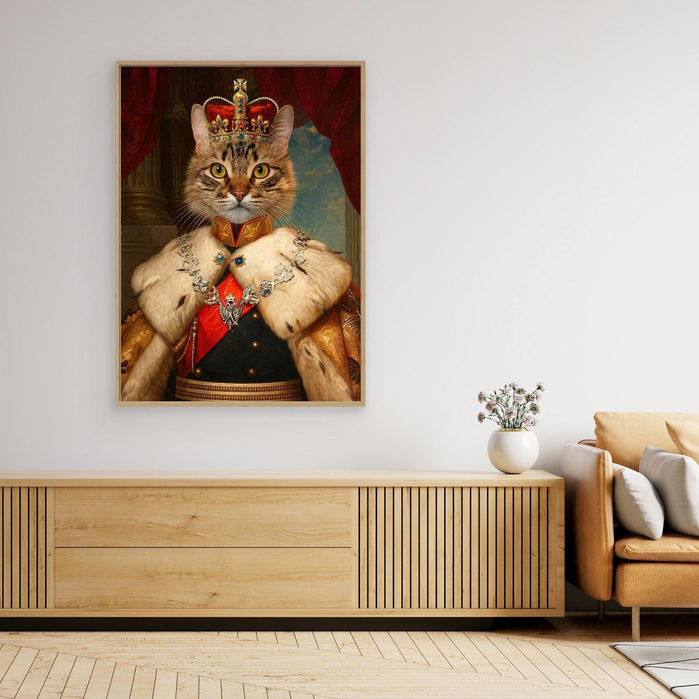 The Majestic Empress - Personalized Pet Canvas Print